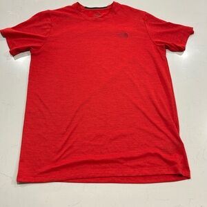 The North Face TNF Tech Shirt Mens Size Medium Red Athletic Fit
